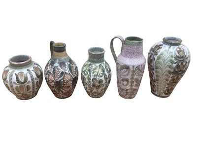 Lot 5053 - Five Denby stoneware vases