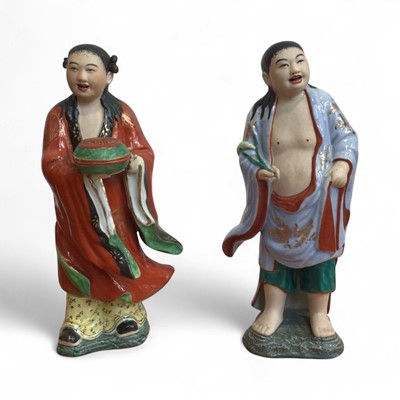 Lot 5128 - Pair chinese figurines
