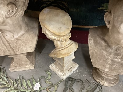 Lot 1515 - Classical plaster bust, probably depicting Girolamo Beniveni, 46cm high