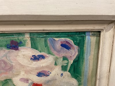 Lot 1541 - *Margaret Mellis (1914-2009) oil on board - Still Life Anemones, signed, in painted frame Provenance: The Simon Carter Gallery, Woodbridge, 17th September 1988