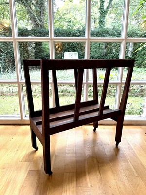 Lot 1804 - Early 20th century oak folio stand, on square supports