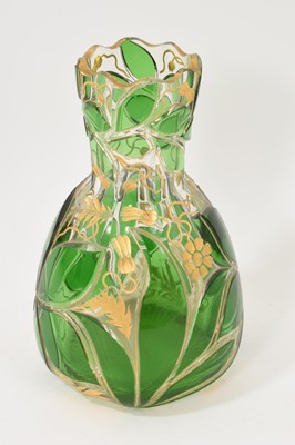 Lot 248 - Good quality 19th century Bohemian overlaid glass vase