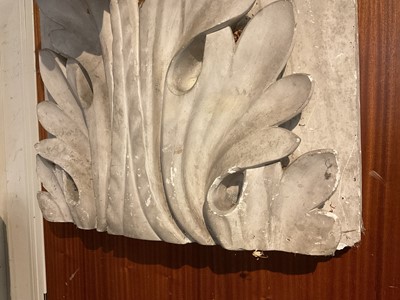 Lot 1861 - Decorative composite acanthus panel, 62cm x 67cm