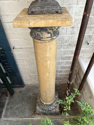 Lot 1863 - 19th century, or earlier, marble column of classical form, 109cm high