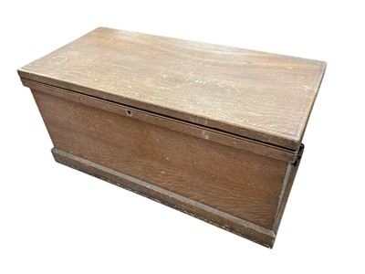 Lot 5365 - 19th century grained pine trunk