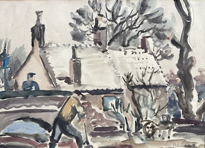 Lot 368 - Jack Barker (1895-1937) watercolour - Winter Landscape, signed, 26cm x 36cm, with mount, unframed