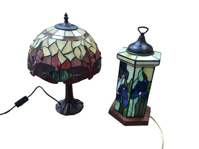Lot 5051 - Two Tiffany style lamps