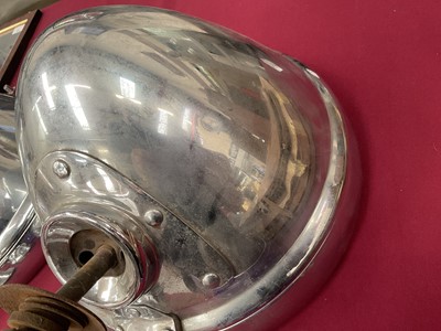 Lot 88 - Pair of 1940s / 50s Lucas P100 headlights.