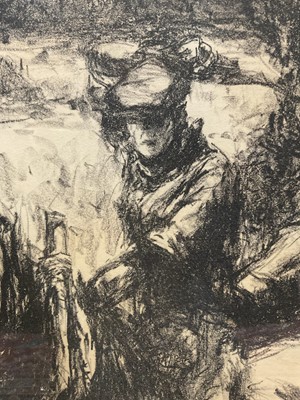 Lot 1099 - Harry Becker (1865-1928) lithograph, The Binder Team, framed