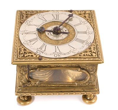 Lot 800 - Scarce 17th / 18th century and later German alarm table clock