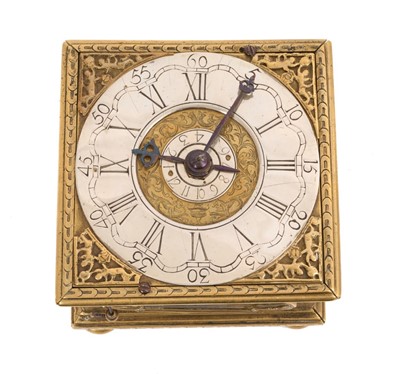 Lot 800 - Scarce 17th / 18th century and later German alarm table clock