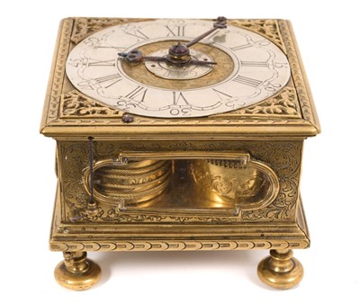 Lot 800 - Scarce 17th / 18th century and later German alarm table clock