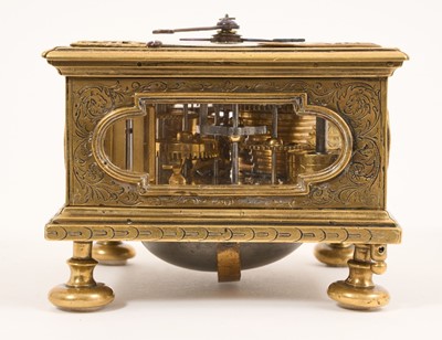 Lot 800 - Scarce 17th / 18th century and later German alarm table clock