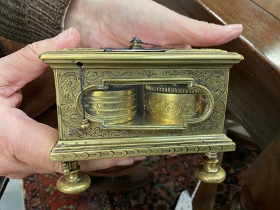 Lot 800 - Scarce 17th / 18th century and later German alarm table clock