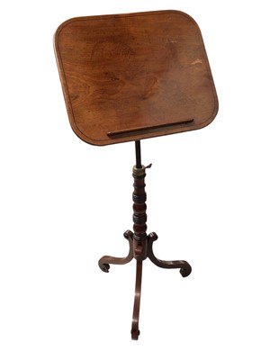 Lot 5346 - Edwardian mahogany music stand
