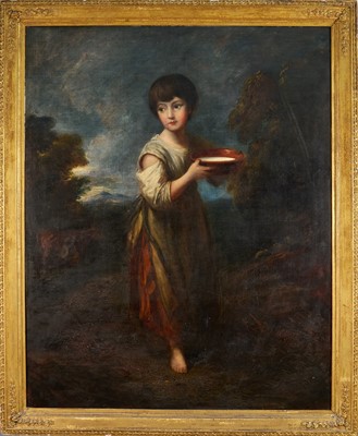 Lot 1052 - After Thomas Gainsborough (1727-1788) oil on canvas - The Milk Maid, 118cm x 92cm, in gilt frame