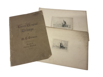 Lot 993 - Miles Edmund Cotman - Eleven Original Etchings for April East Anglian sale