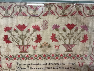 Lot 903 - George IV needlework sampler