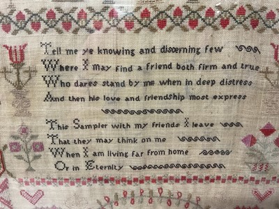 Lot 903 - George IV needlework sampler