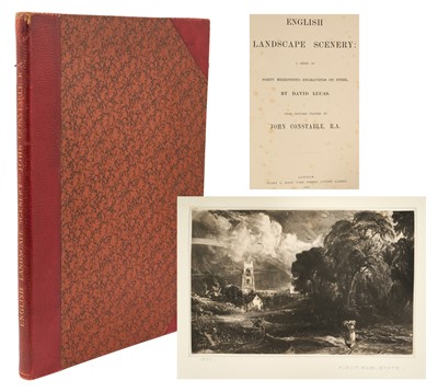 Lot 992 - John Constable - English Landscape Scenery, a series of forty mezzotint engravings on steel by David Lucas, H G Bohn 1855