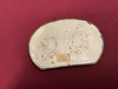 Lot 857 - Two 18th century painted enamel plaques