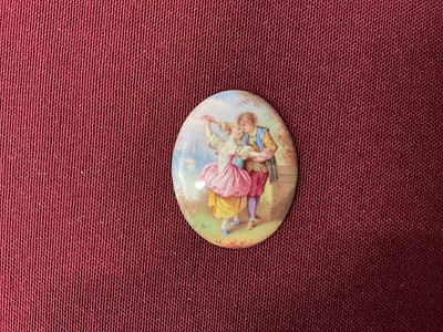 Lot 857 - Two 18th century painted enamel plaques