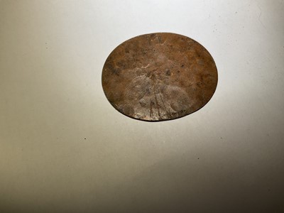 Lot 858 - 17th century miniature painting on copper, depicting Mary and Jesus and attendants, 3.5 x 4cm