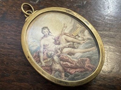 Lot 864 - Group of vertu items including portrait miniatures