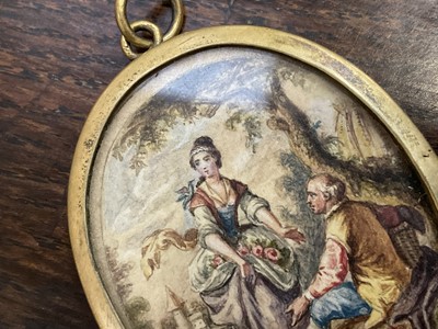 Lot 864 - Group of vertu items including portrait miniatures