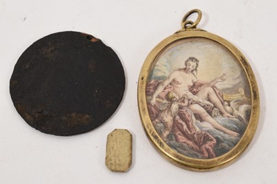 Lot 864 - Group of vertu items including portrait miniatures