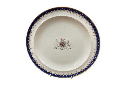 Lot 59 - H.R.H. The Duke of Clarence (King William IV), Wedgewood creamware plate, from a service ordered by the Duke of Clarence in 1821. ....