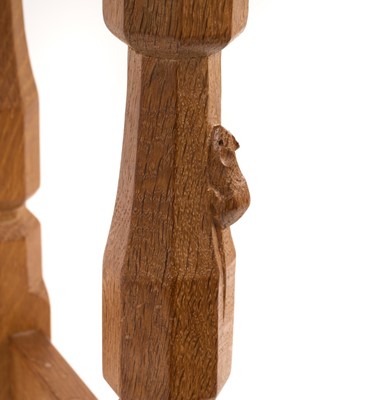 Lot 1200 - Robert Mouseman Thompson oak stool