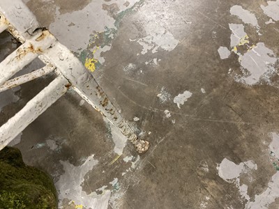Lot 1928 - Antique white painted cast iron Gothic garden bench, 165cm wide x 47cm deep x 105cm high