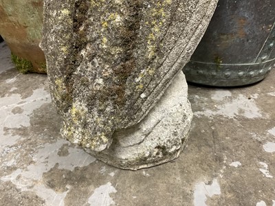 Lot 1931 - 19th century carved stone owl