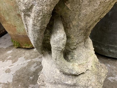 Lot 1931 - 19th century carved stone owl