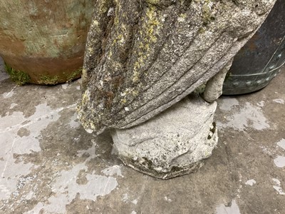 Lot 1931 - 19th century carved stone owl