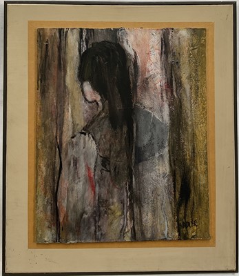 Lot 1194 - *Robert Sadler (1909-2001) acrylic on board - 'Girl 2/81', signed, 28.5cm x 23cm, framed