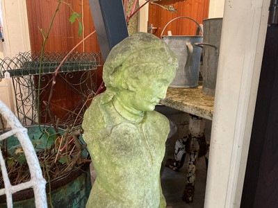 Lot 1944 - 18th century carved marble figure of a standing Renaissance style male, 92cm high