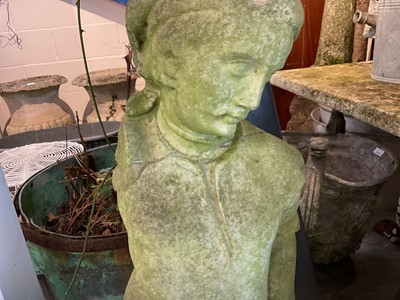 Lot 1944 - 18th century carved marble figure of a standing Renaissance style male, 92cm high