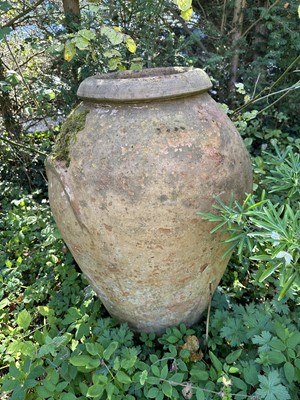 Lot 1972 - Terracotta garden pot, 78cm high