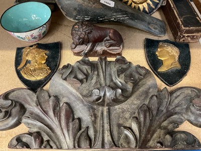 Lot 1889 - Assorted works of art including a decoy pigeon