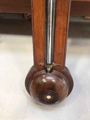 Lot 816 - George III stick barometer by Orchard of Kensington