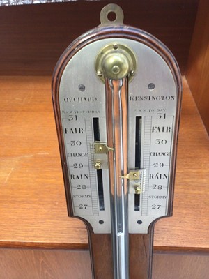 Lot 816 - George III stick barometer by Orchard of Kensington