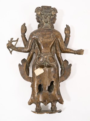 Lot 985 - Early Tibetan bronze figure Yogambara
