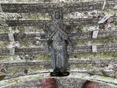 Lot 985 - Early Tibetan bronze figure Yogambara