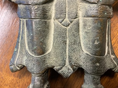 Lot 985 - Early Tibetan bronze figure Yogambara