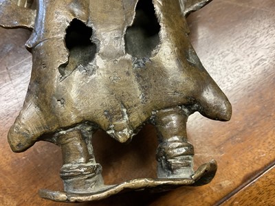 Lot 985 - Early Tibetan bronze figure Yogambara