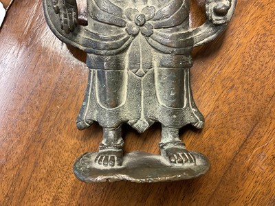 Lot 985 - Early Tibetan bronze figure Yogambara