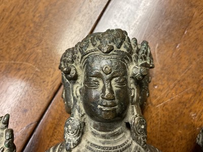 Lot 985 - Early Tibetan bronze figure Yogambara