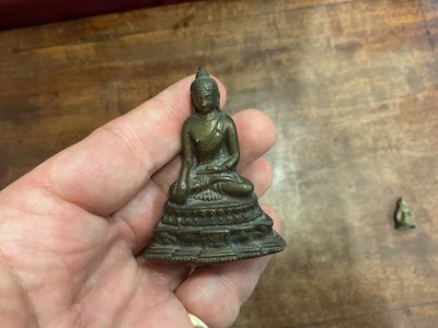 Lot 996 - Five small Tibetan and Indian bronze figures
